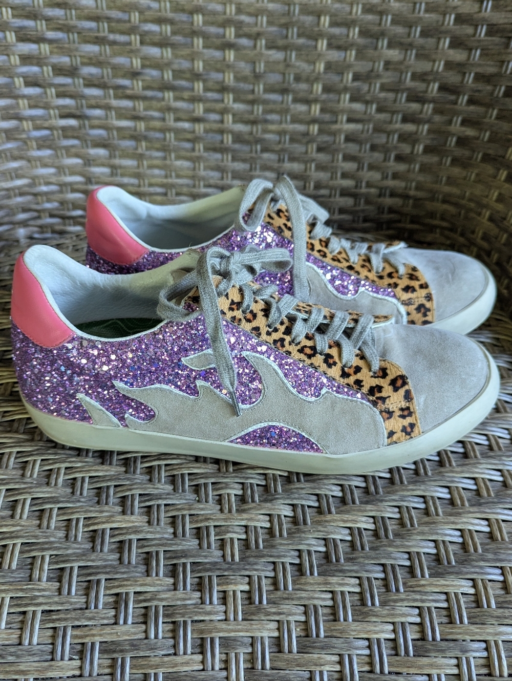 Bibi Lou Glitter Flame Sneakers
